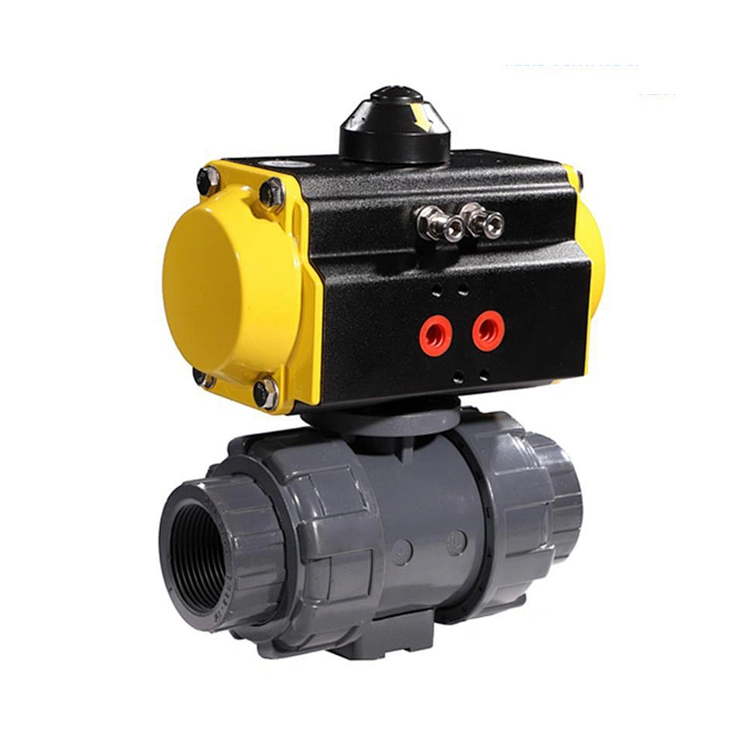 Ball Valve Manufacturer PVC Plastic Air Flow Pneumatic Control Ball Valve