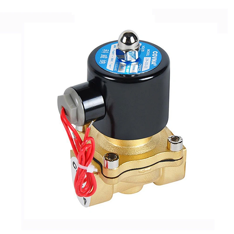 COVNA DN25 1 inch 2 Way 12V 220V Air Electric Brass 2W250 25 Solenoid Valve for Water