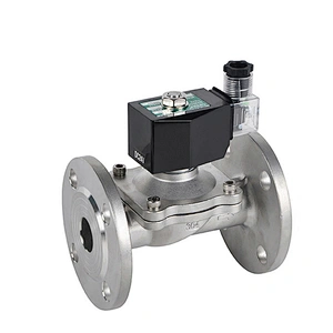 220V AC Stainless Steel LPG Flange Solenoid Valve Gas Air Water