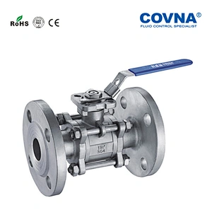 JIS Stainless steel304 3PCS  Flanged Ball Valve