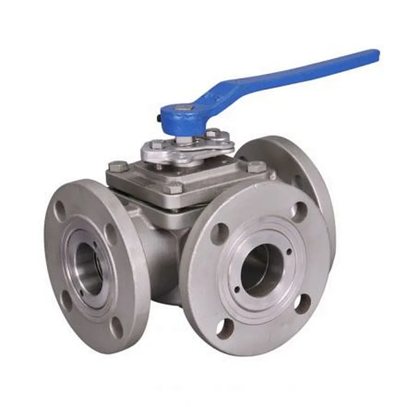 3 inch 150LB Stainless Steel 316 Three Way L Type T type Multi Port 3 Way Flange Ball Valve