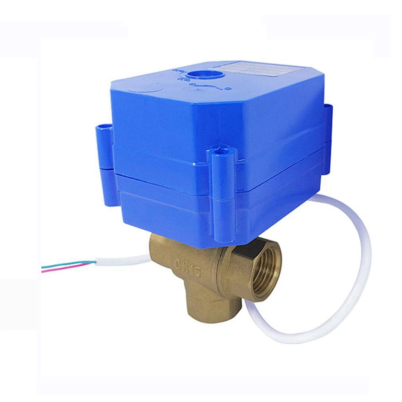 COVNA CWX 15Q 3-Way Brass Threaded Motorized Flow Control Ball Valve