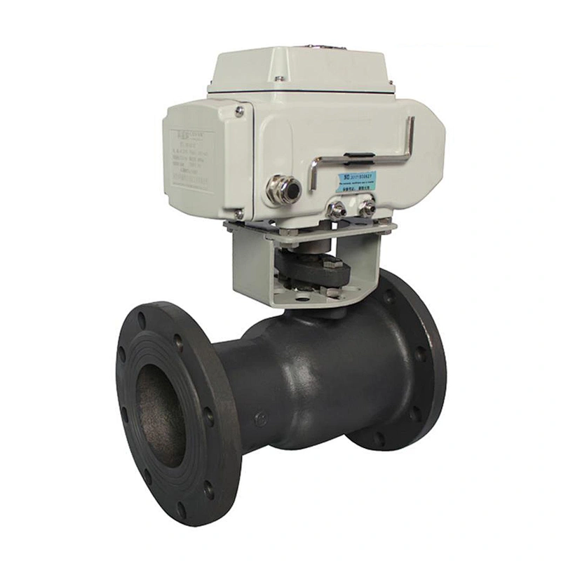 COVNA DN50 2 inch 2 Way 1PC 110VAC Double Flange Type Carbon Steel Ball Valve with Electric Drive