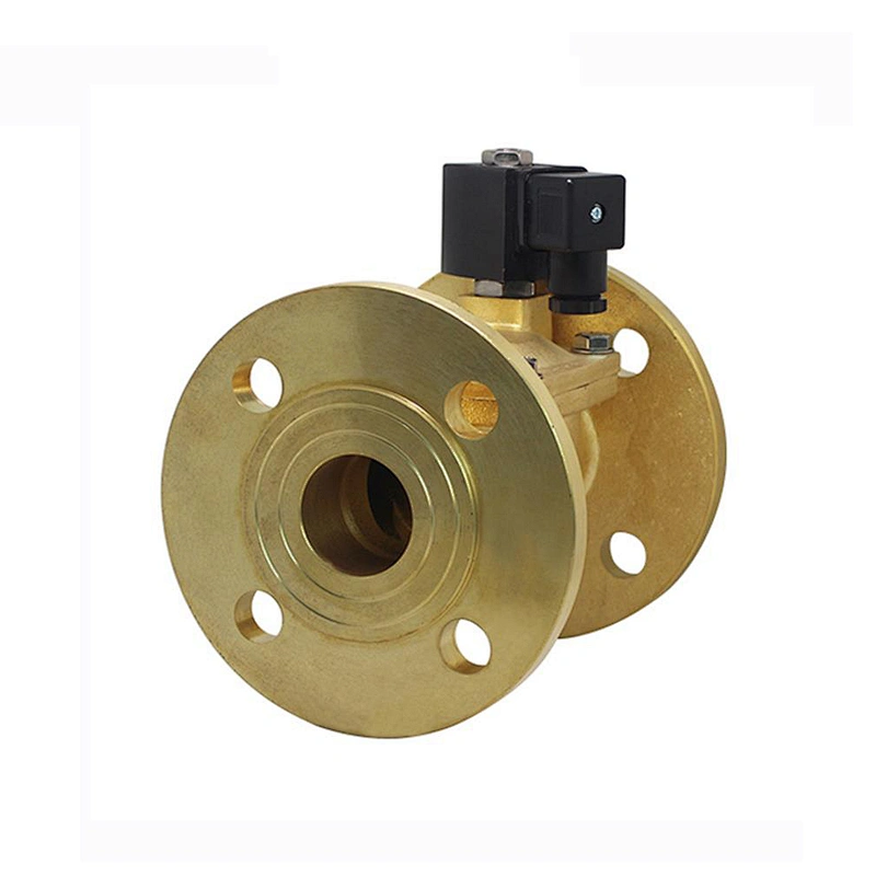 12V 220 Volt 6 inch Brass Flange Gas Water Solenoid Valve