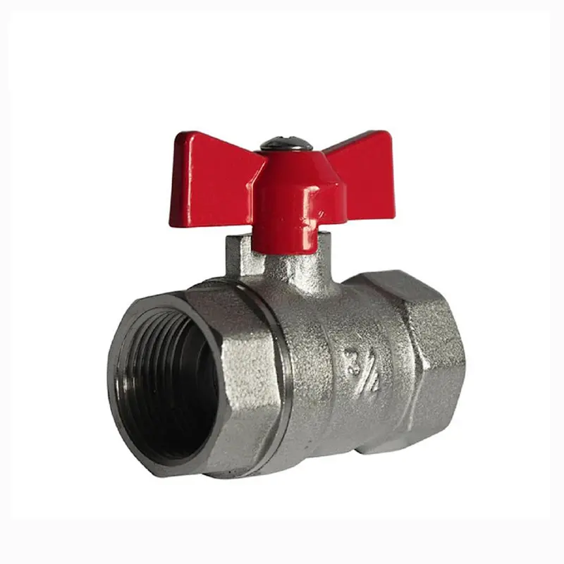 1000WOG 1/8 Inch Brass Butterfly Handle Mini Ball Valve