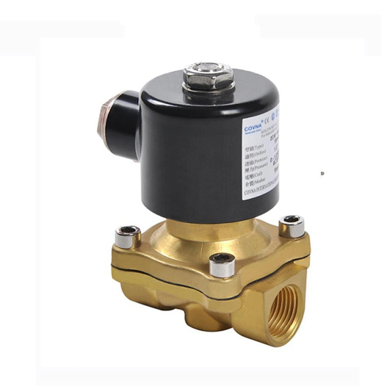COVNA DN25 1 inch 2 Way 12V 220V Air Electric Brass 2W250 25 Solenoid Valve for Water