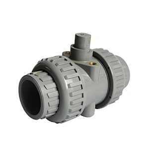 COVNA 2 Way Full Port12V 24V DC Motor Operated CPVC Plastic True Union Ball Valve