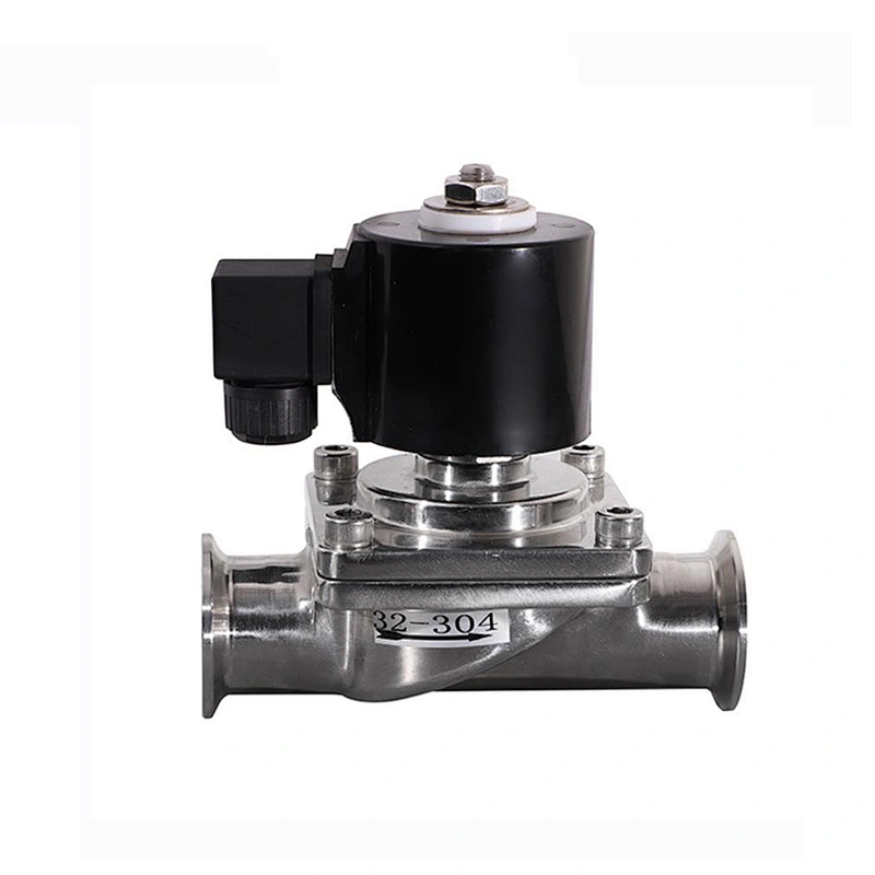 Tri Clamp Two Way Stainless Steel Food Grade Sanitary Water Solenoid Valve