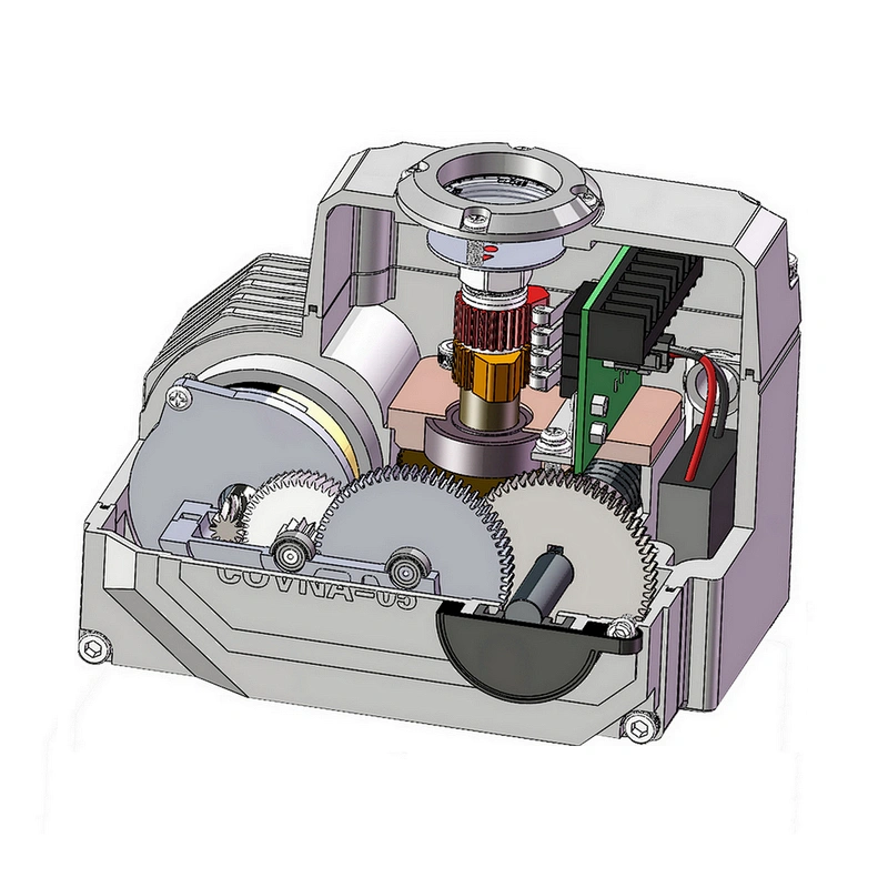 Manufacturer 12V 24V IP68 90 Degree Rotary Waterproof Motorized Electric Actuator