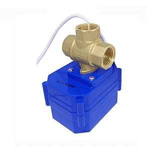 DN25 Brass 3 Way Electric Control Ball Valve for Automatic Control System