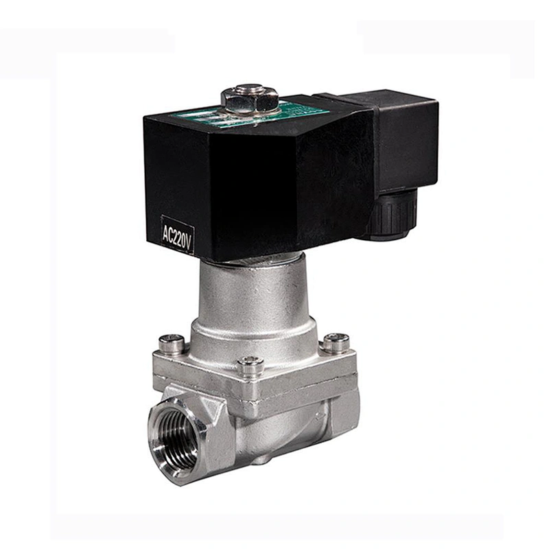 COVNA 1 inch 12V DC Normally Closed High Temperature Stainless Steel Steam Solenoid Valve