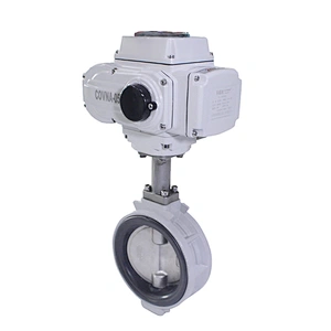 COVNA 300mm 12 inch JIS 5K 24V DC EPDM Rubber Seat Aluminium Body Motorized KITZ Butterfly Valve