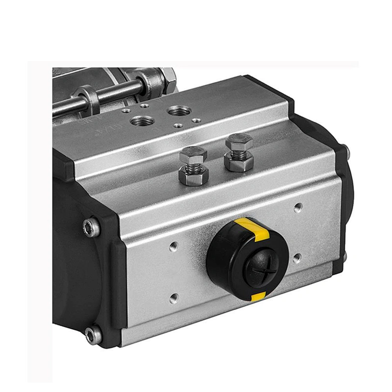 COVNA DN25 1 inch 2 Way 3PC 1000 WOG 316 Stainless Steel Single Acting Pneumatic Actuator Steam Ball Valve