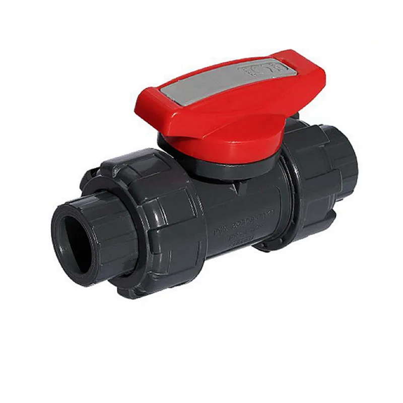 COVNA DN15 1/2 inch 2 Way Full Port Lever Operated PVC Plastic True Union Ball Valve