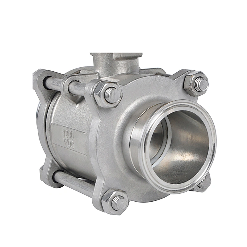 COVNA DN40 1.5 inch 2 Way 3PC 1000 WOG 12V DC 316 Stainless Steel Electric Actuated Ball Valve