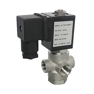 COVNA DN10 3/8 inch 3 Way 12V DC Universal Operation Direct Acting Stainless Steel Mini Solenoid Air Water Valve