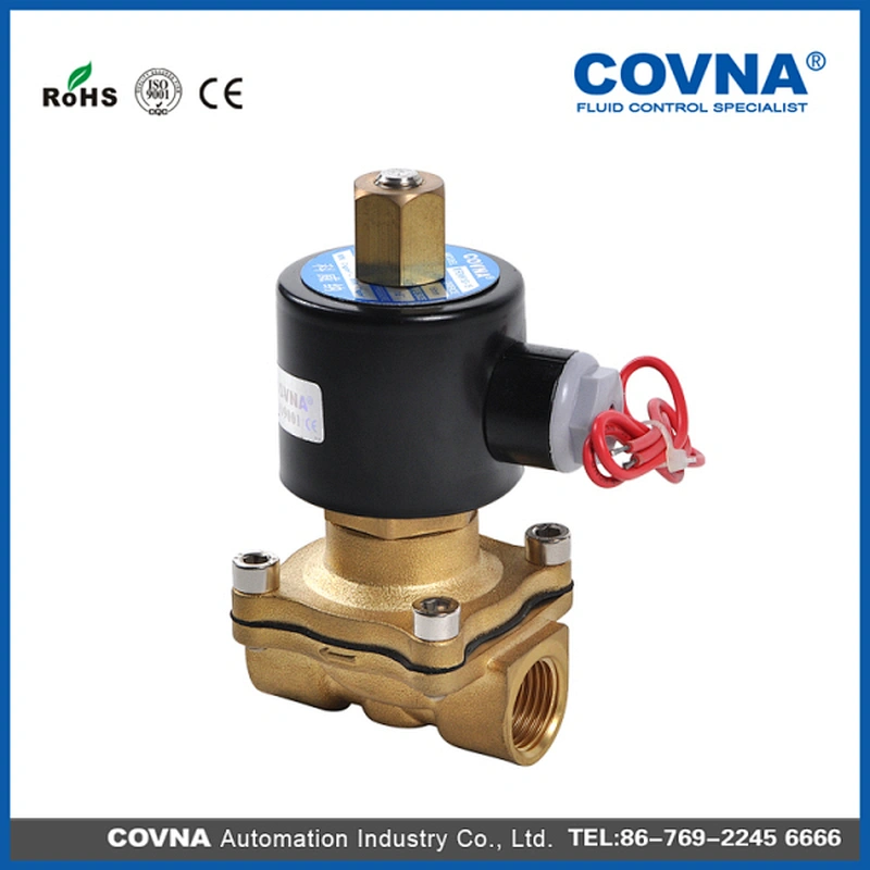DC 24V Solenoid Direct Acting Brass Valve with Grommet Coil