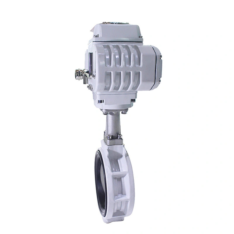 COVNA 300mm 12 inch JIS 5K 24V DC EPDM Rubber Seat Aluminium Body Motorized KITZ Butterfly Valve