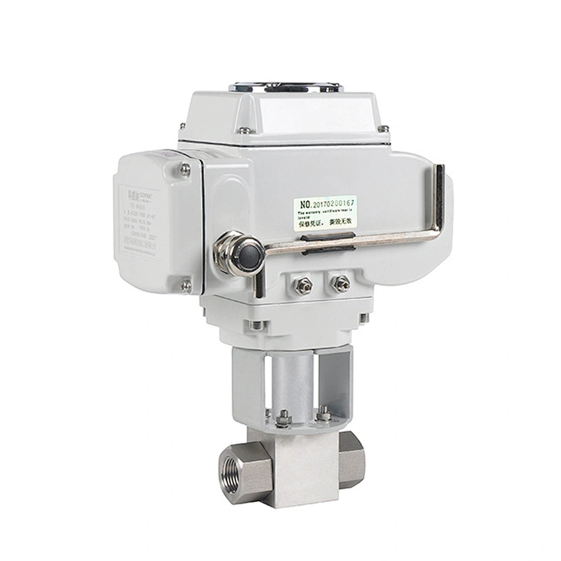 1/2 inch DN15 12V High Pressure 3 Way T Type L Type Stainless Steel Electric Motorized Ball Valve