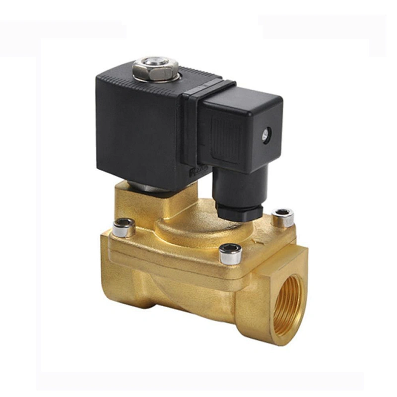 COVNA DN15 1/2 inch 2 Way 12 Volt Normally Open Pilot Operated Brass Water Solenoid Valve
