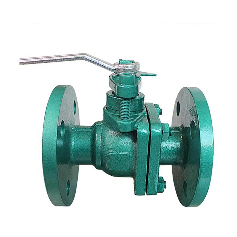 COVNA DN150 6 inch 2 Way Double Flange Type Cast Steel Lever Operated Ball Valve
