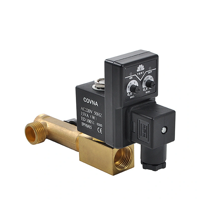 COVNA HK11-2 DN15 1/2 inch 2 Way 24VAC Normally Closed Brass Water Solenoid Valve With Timer