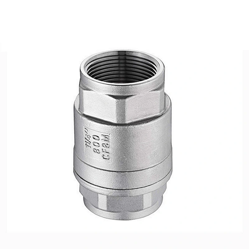 200WOG Stainless Steel Spring Loaded Vertical Lift Type 3/4 inch Non Return Check Valve