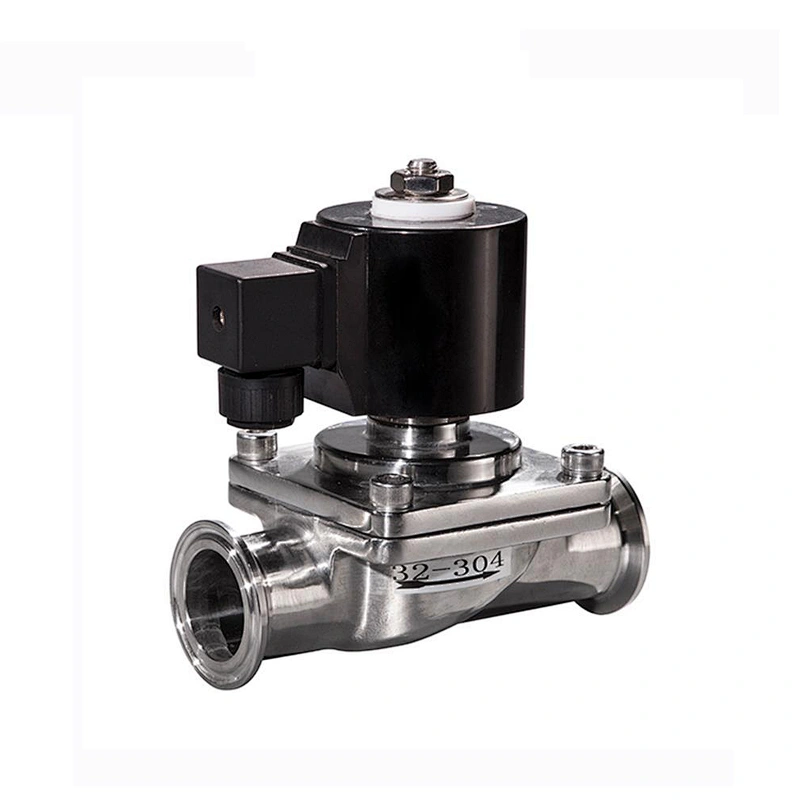 Tri Clamp Two Way Stainless Steel Food Grade Sanitary Water Solenoid Valve