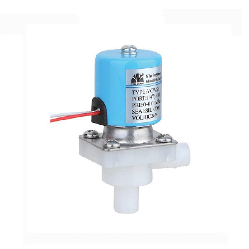 12V DC Miniature Food Grade Drinking Water Plastic PVC RO Solenoid Valve