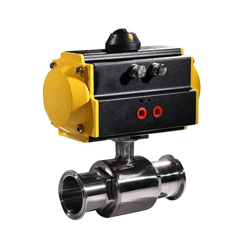 COVNA HK56-W 3/4 inch 2 Way  Double acting Type 304 Stainless Steel sanitary Pneumatic Actuated Ball Valve