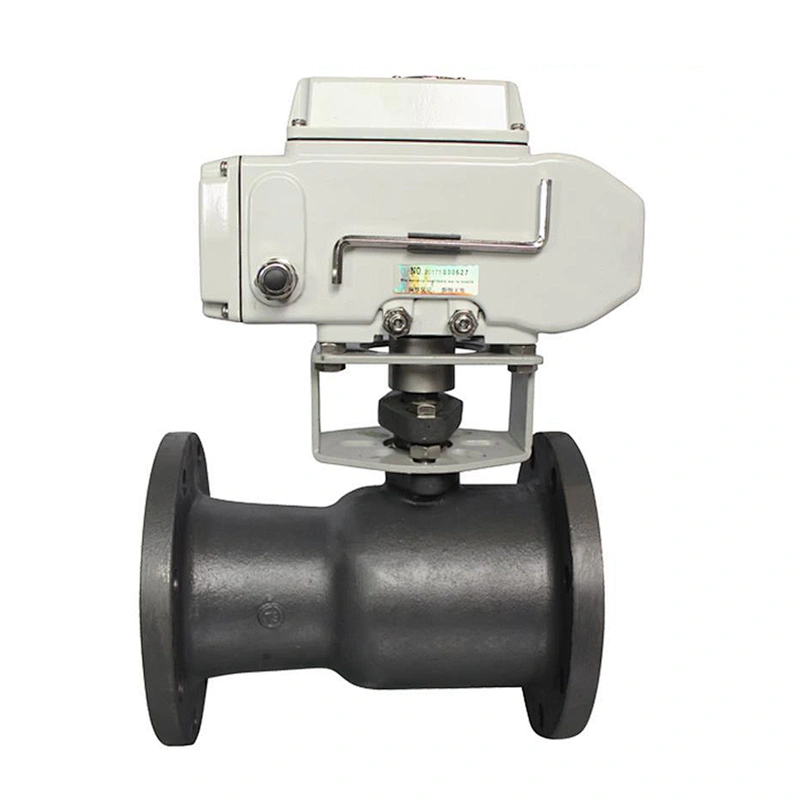 COVNA DN50 2 inch 2 Way 1PC 110VAC Double Flange Type Carbon Steel Ball Valve with Electric Drive
