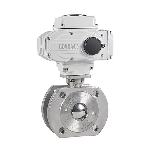 COVNA DN40 1.5 inch 24V DC Italy Wafer Type Flanged 304 Stainless Steel Motor Operated Ball Valve