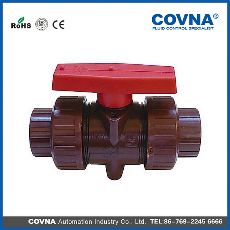 2 Way Double Union Ball Valve / Pipe Fitting for Water