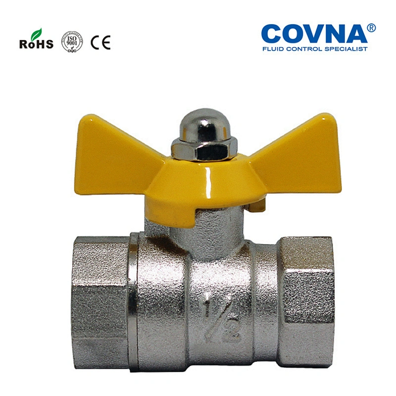 Butterfly handle brass ball valve with lock full flow Ball Valve 3 inch brass ball valve made in China