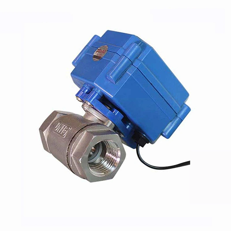 12V Small Stainless Steel Electric Rotary Actuator Fuel Shut Off Valve with Timer