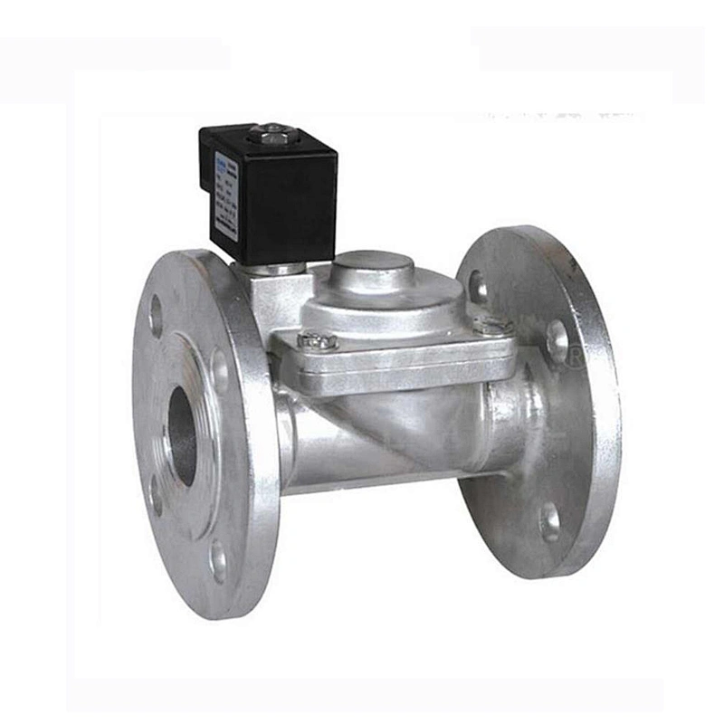 High Temperature 12V 24V 6 inch Water Steam Piston Flange Solenoid Valve