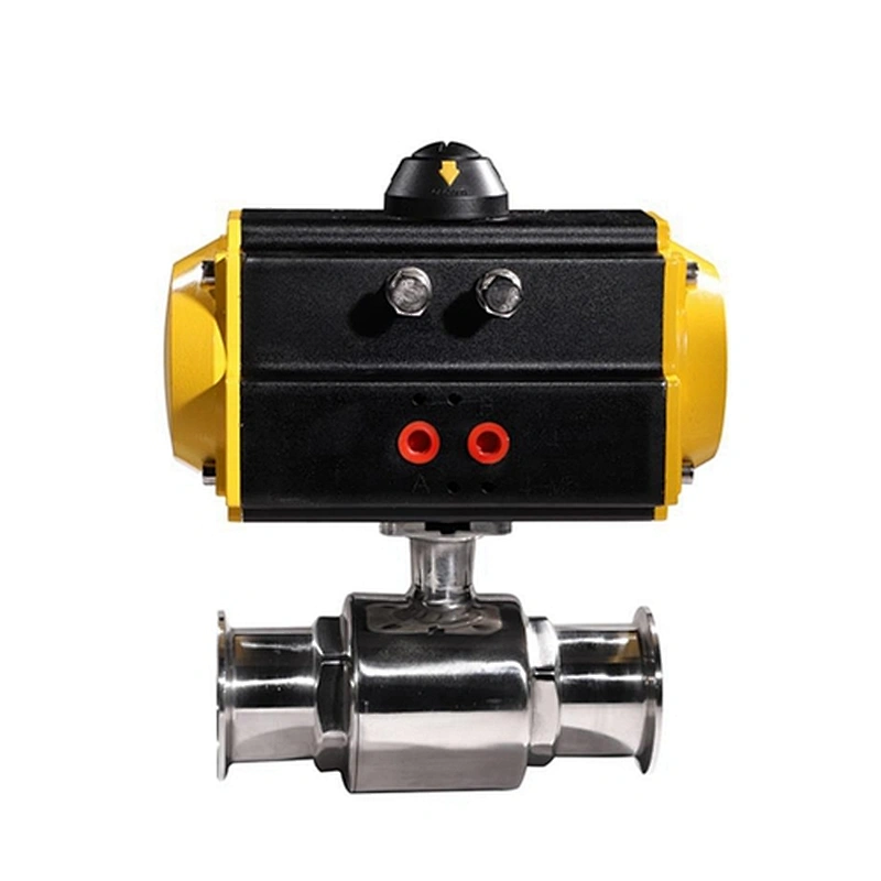 COVNA HK56-W 3/4 inch 2 Way  Double acting Type 304 Stainless Steel sanitary Pneumatic Actuated Ball Valve