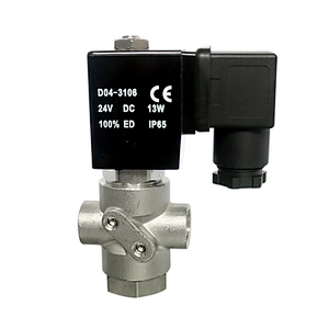 COVNA DN8 1/4 inch 3/2 Way 220V AC Universal Operation Direct Acting Stainless Steel Mini Water Solenoid Valve