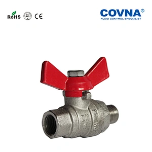 Red Aluminum Handle Stainless Steel Mini Ball Valve