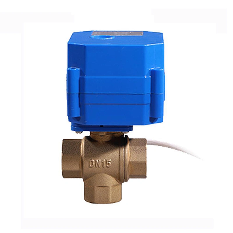 DN25 Brass 3 Way Electric Control Ball Valve for Automatic Control System