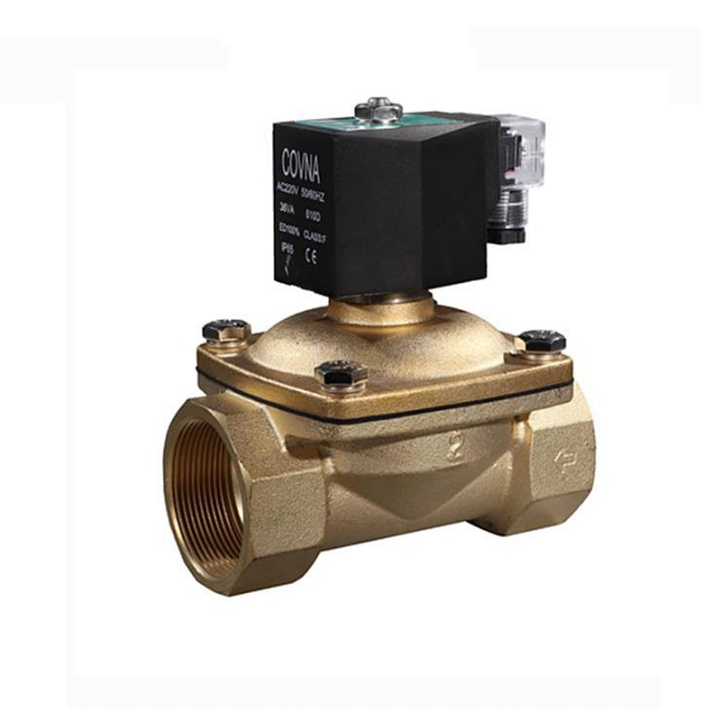 COVNA 12 Volt Brass Solenoid Valve for Gas