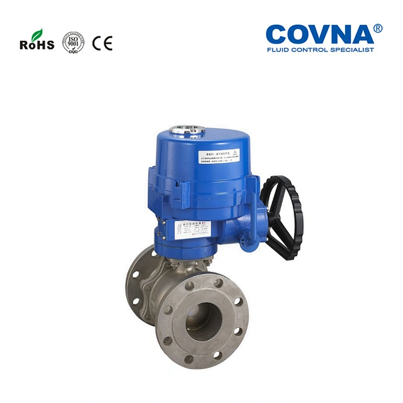 Explosion Proof for Gas Oil Electric Motorized actuated Flange Ball Valve With Manual Wheel