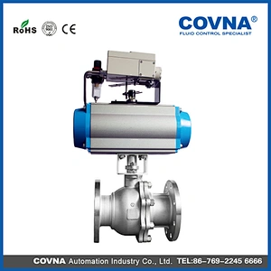 Pneumatic Flanged Ball Valve with Positioner