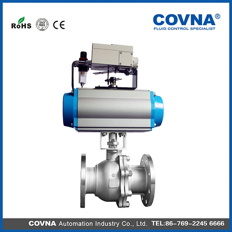 Pneumatic Flanged Ball Valve with Positioner