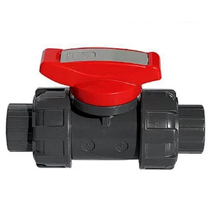 COVNA DN15 1/2 inch 2 Way Full Port Lever Operated PVC Plastic True Union Ball Valve