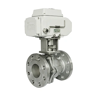 AC 220V Flanged Stainless Steel Motorized Electric Actuated Ball Valve
