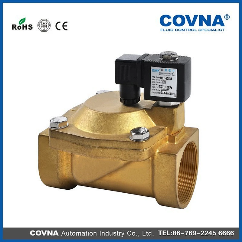 electric diaphragm valve brass threaded 3/4 female 1/4 pushfit solenoid valve