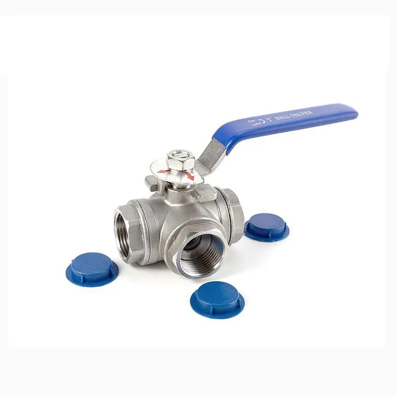 1000 WOG PSI Stainless Steel 3Way Ball Valve DN40 DN50
