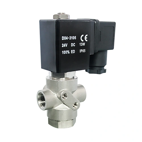 COVNA DN8 1/4 inch 3/2 Way 220V AC Universal Operation Direct Acting Stainless Steel Mini Water Solenoid Valve