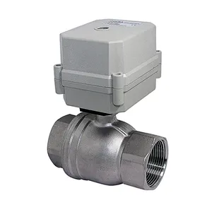 DN25 1 inch 2 Way 12V DC Normally Closed CR2 Auto Return CF8M Stainless Steel Electric Water Flow Control Valve